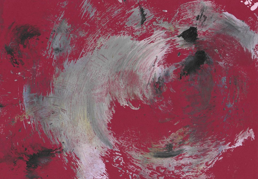 Trazos rojos dinámicos de Santhosh ch