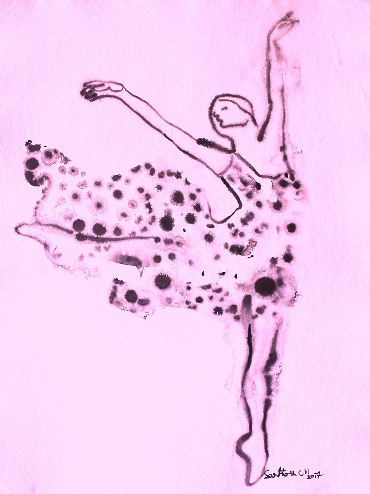 Danza de ballet etérea de Santhosh ch