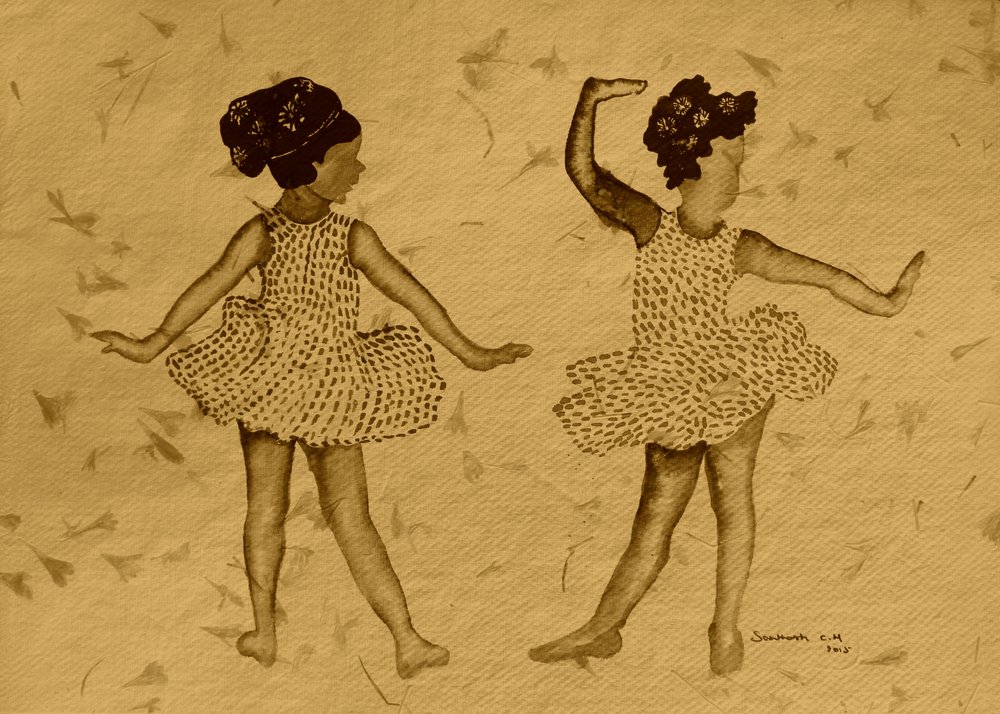 Chicas bailando alegremente de Santhosh ch