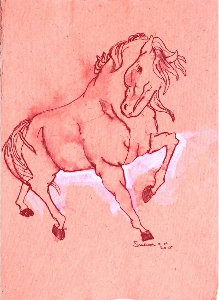 Majestuoso semental rojo de Santhosh ch