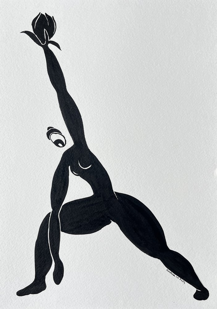 Yoga meditativo del loto de Santhosh ch