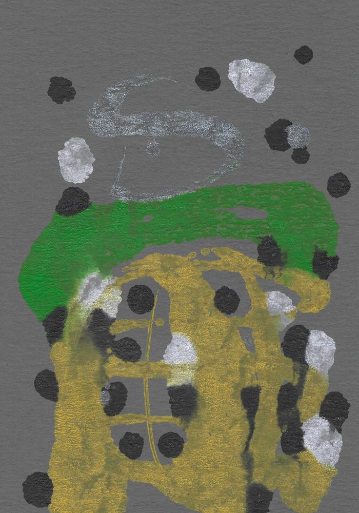 Abstracto verde dorado metálico de Santhosh ch