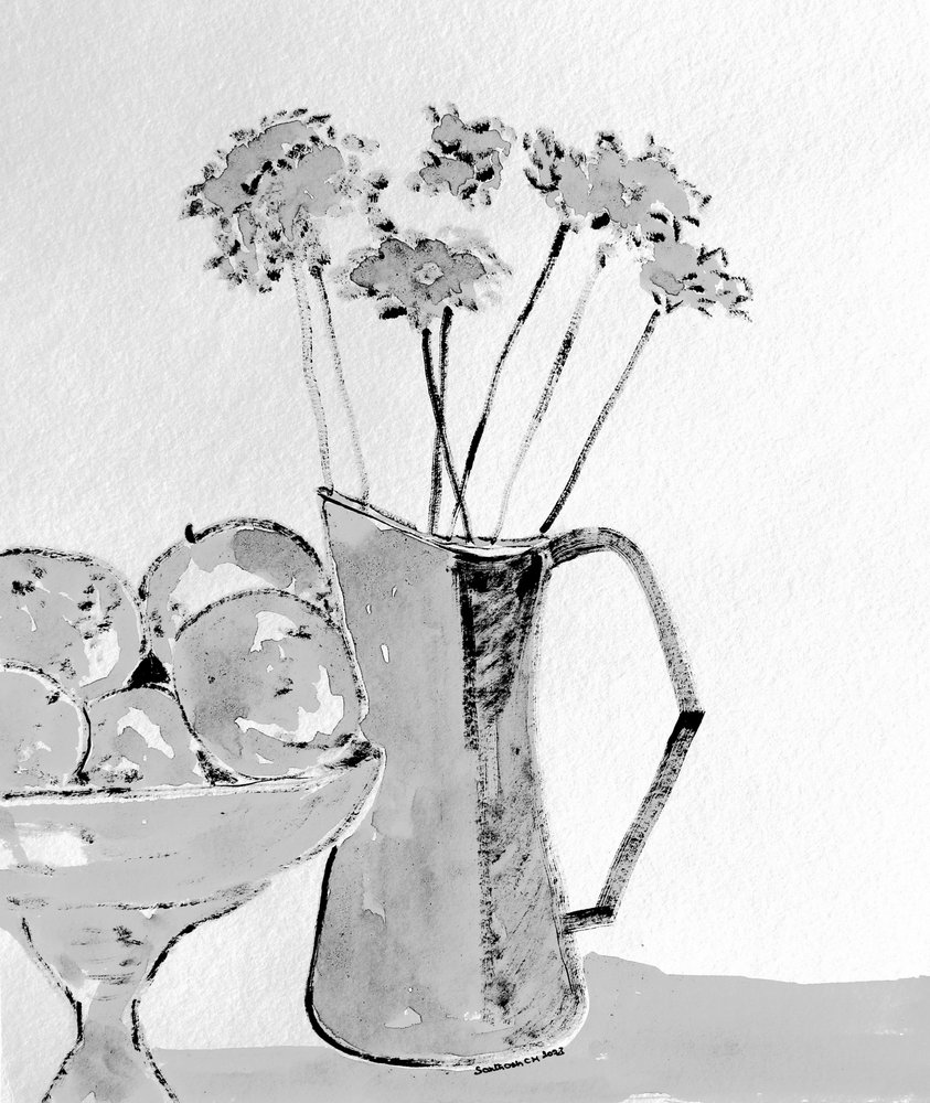 Bodegón monocromo de Santhosh ch