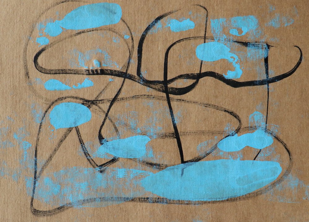 Formas orgánicas azules de Santhosh ch