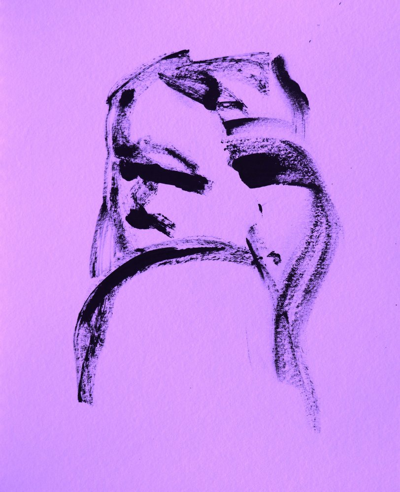 Rostro abstracto y pensativo de Santhosh ch