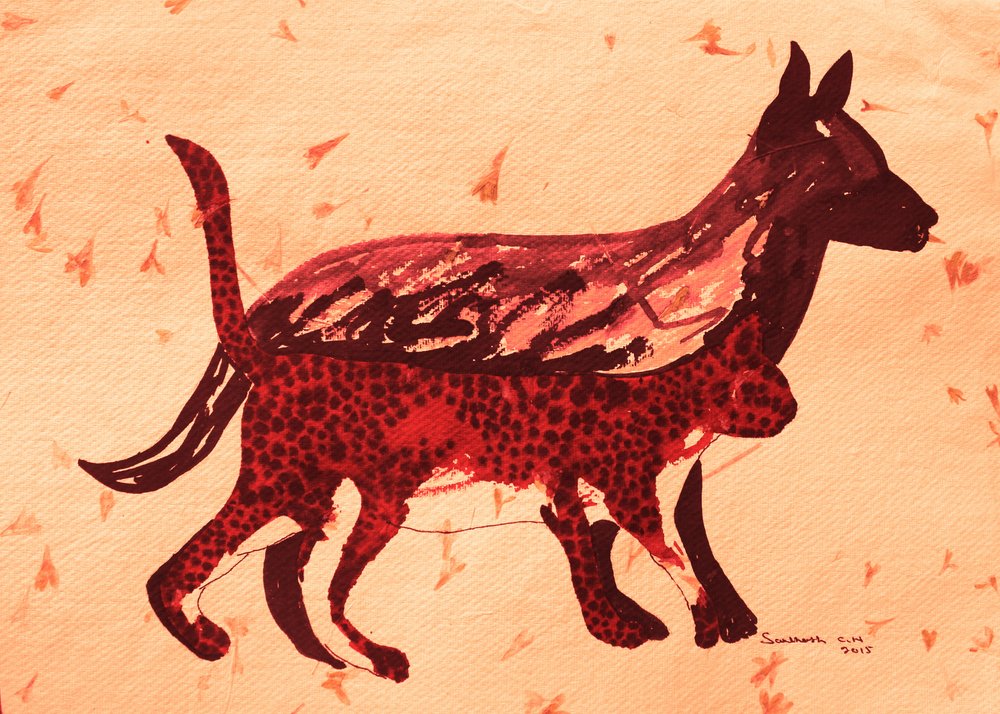 Animales rojos primitivos de Santhosh ch