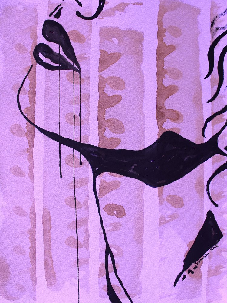 Retrato abstracto sensual de Santhosh ch