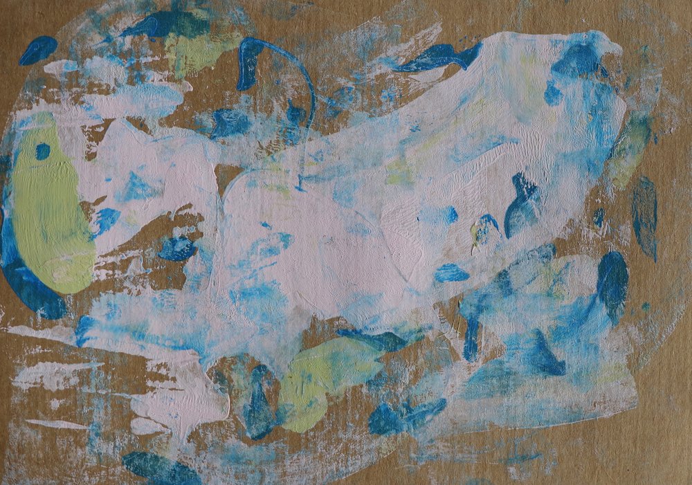 Abstracto suave azul verdoso de Santhosh ch