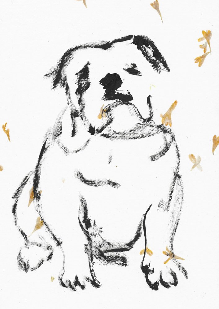Dulce boceto de cachorro de Santhosh ch