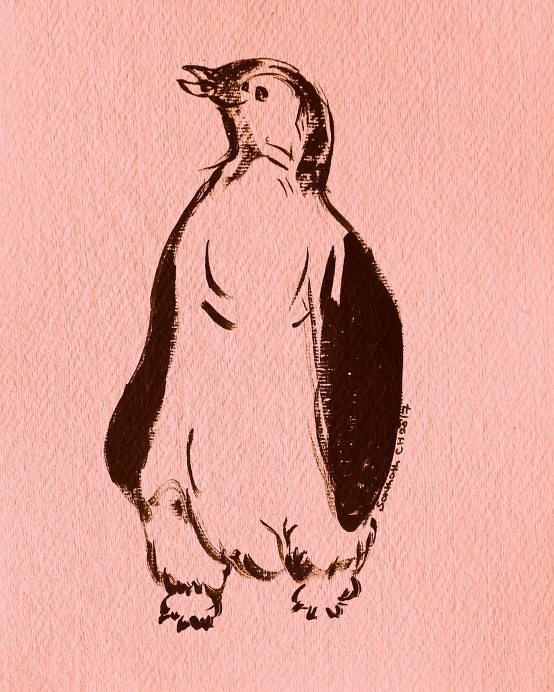 Pingüino de pie caprichoso de Santhosh ch
