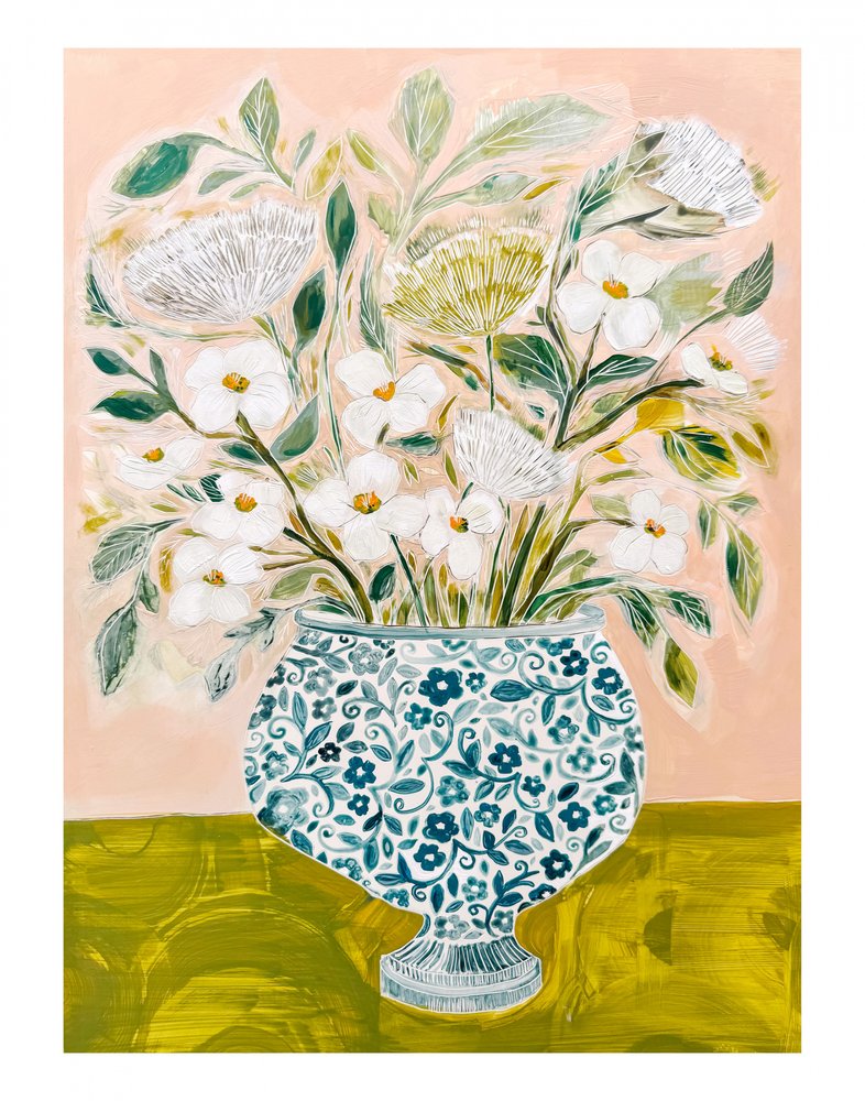 11 x 14: Flores sonrojadas de Sarah Fitzgerald