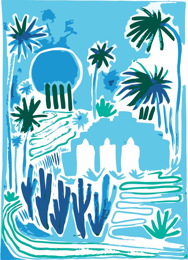 Oasis de jardín tropical de Sarah Fitzgerald