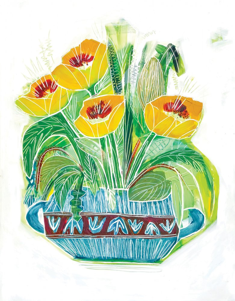 Ramo de amapolas de vivos colores de Sarah Fitzgerald