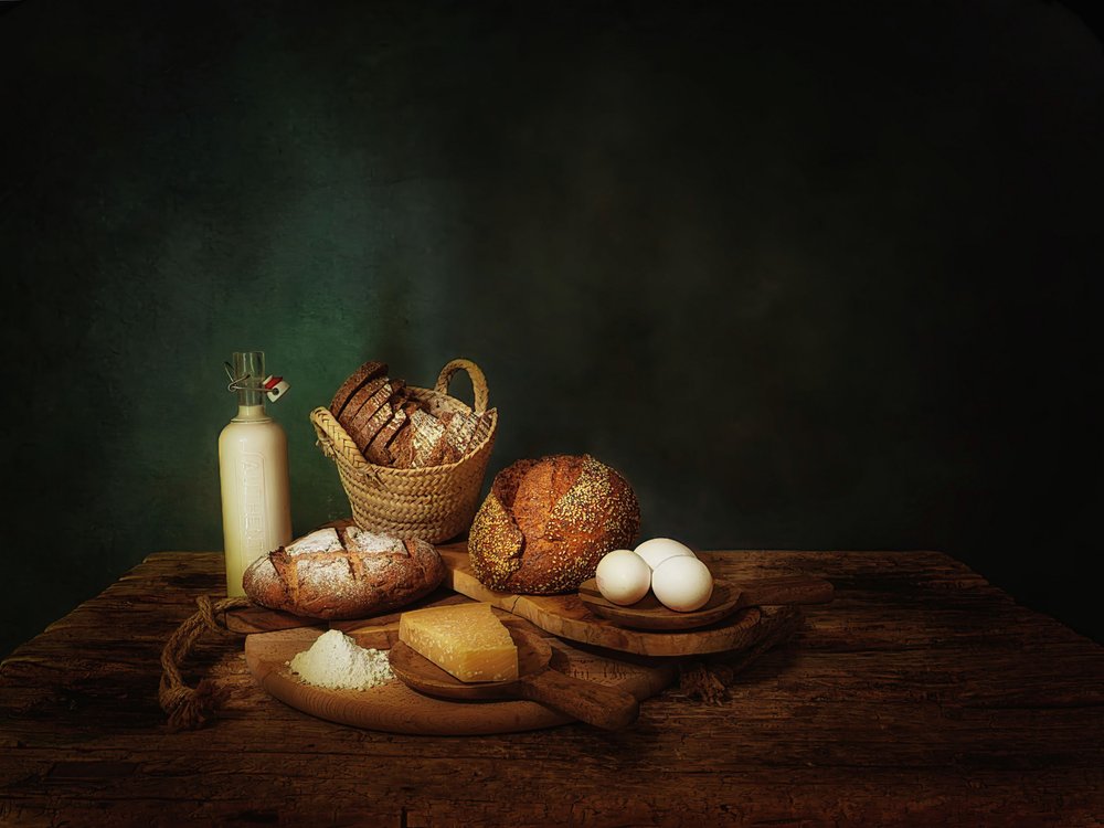Naturaleza muerta de una panadería rústica de Saskia Dingemans