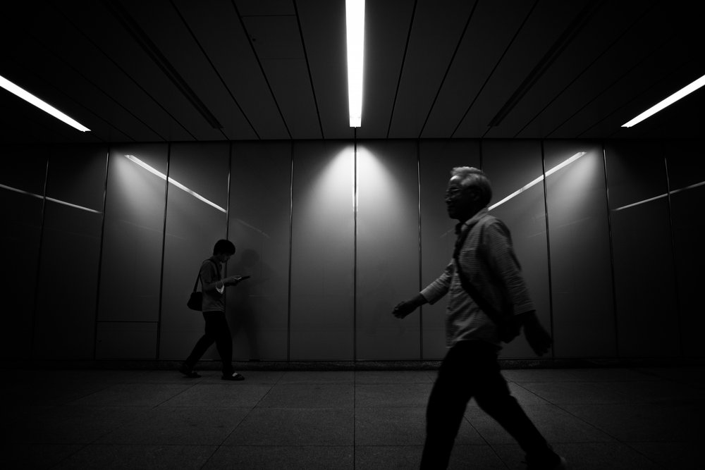 Luz del metro de la ciudad de Satoshi Hata