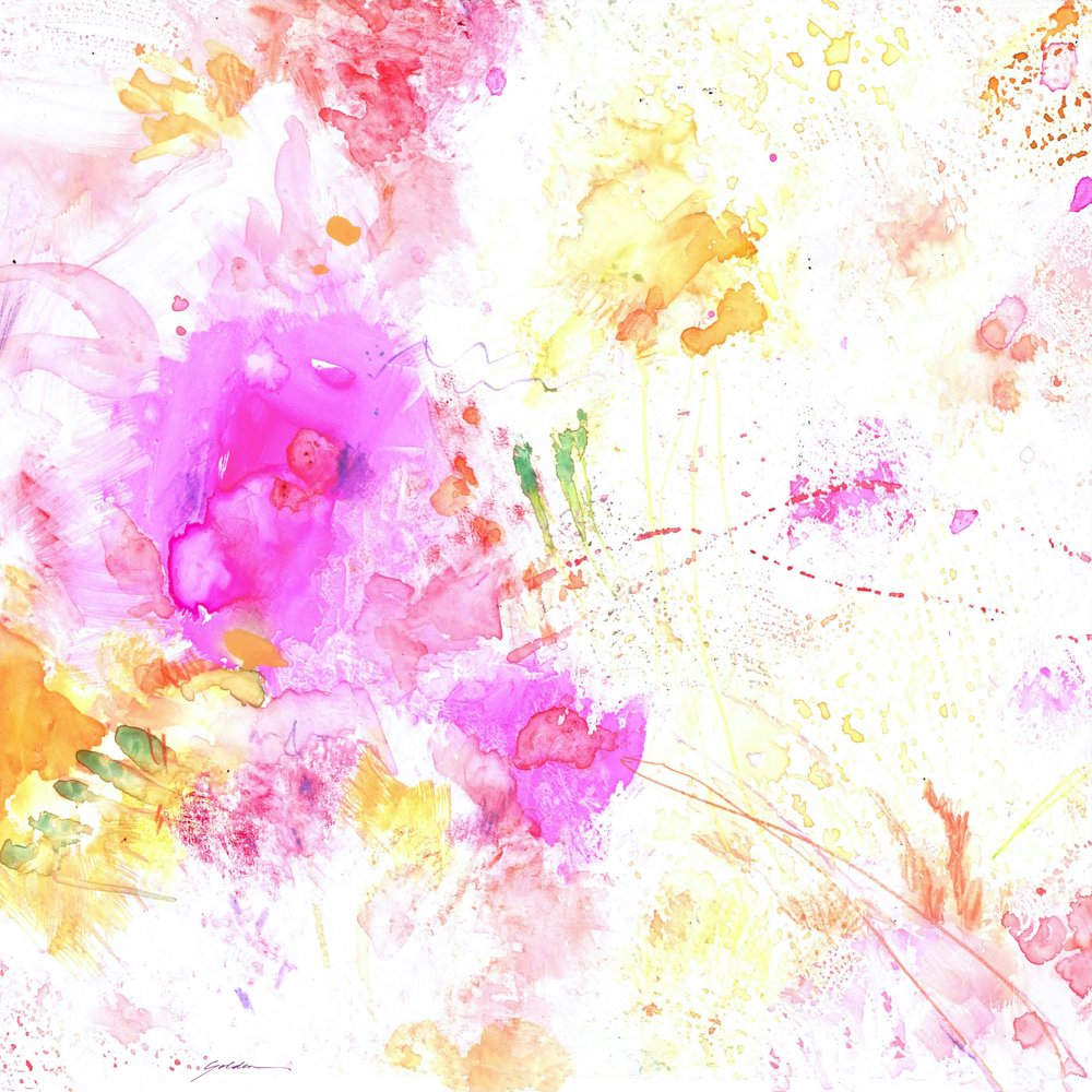 Flores abstractas llenas de color de Sheila Golden