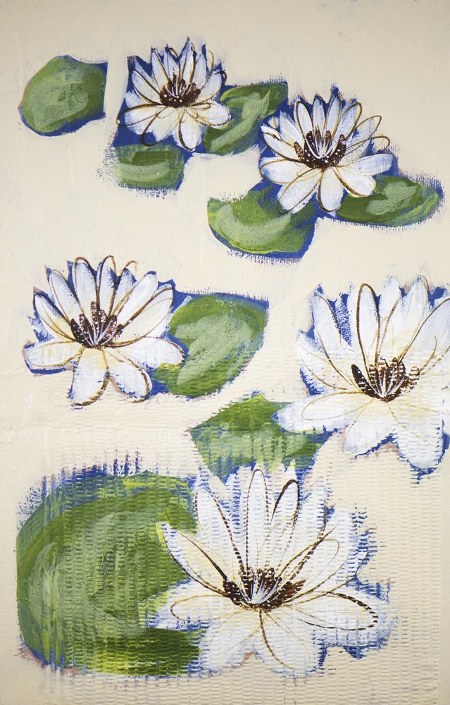Nenúfares flotantes de Shelley Hampe