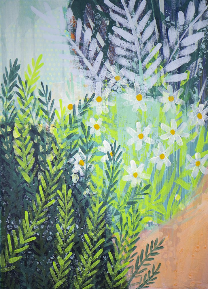Fresco jardín de margaritas de Shelley Hampe