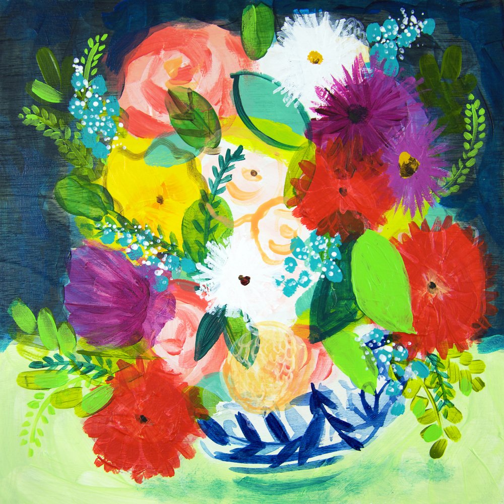 Vibrante ramo floral de Shelley Hampe