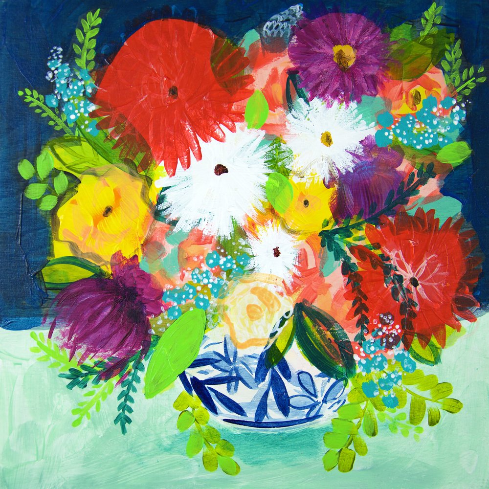 Vibrante ramo floral de Shelley Hampe
