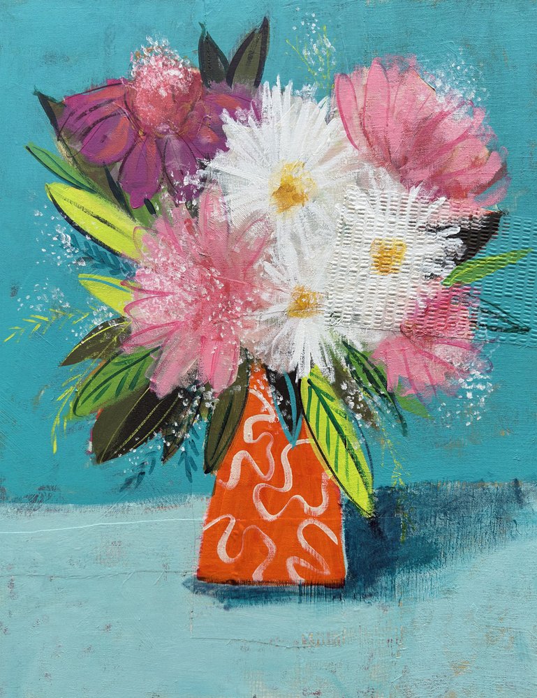 Ramo floral vibrante de Shelley Hampe