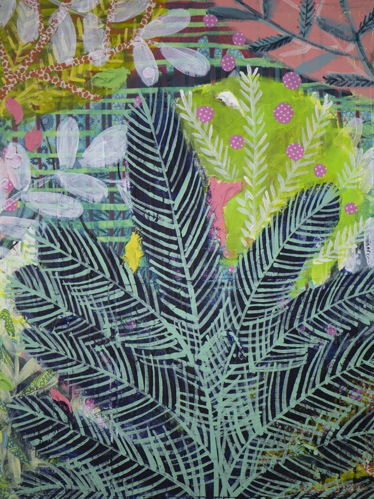Follaje tropical vibrante de Shelley Hampe