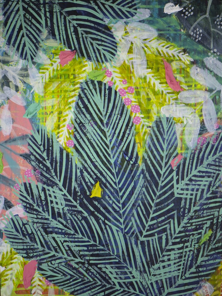 Follaje tropical vibrante de Shelley Hampe