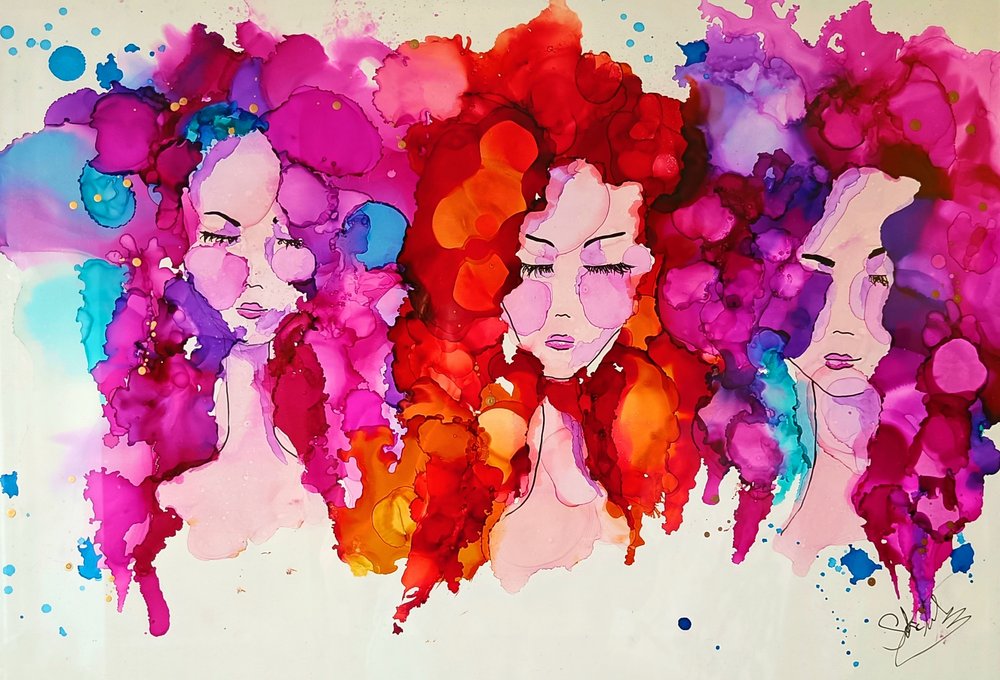 Mujeres coloridas y elegantes de Sofia Toborg