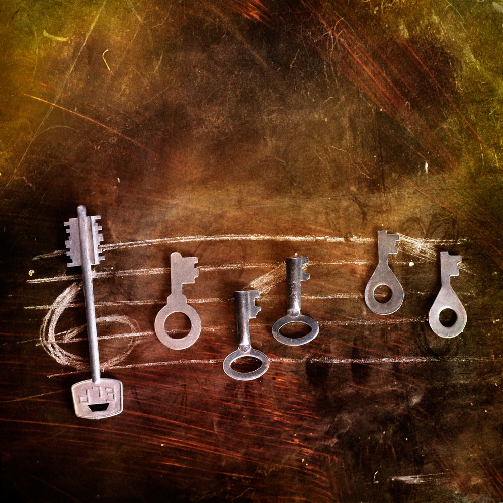 Teclas musicales vintage de Stanislav Aristov