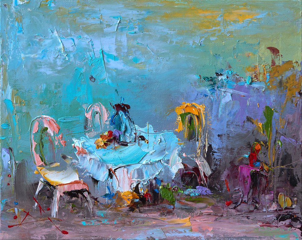 Impresión de una cafetería llena de color de Stanislav Lazarov
