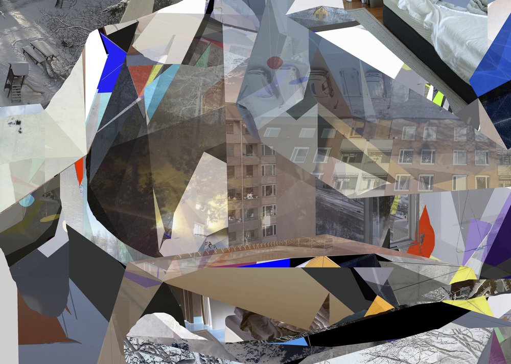 Geometría urbana abstracta de Stefan Fransson