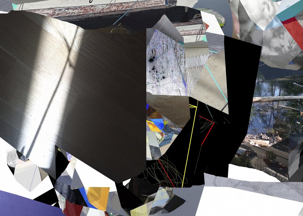 Collage de luz fragmentada de Stefan Fransson