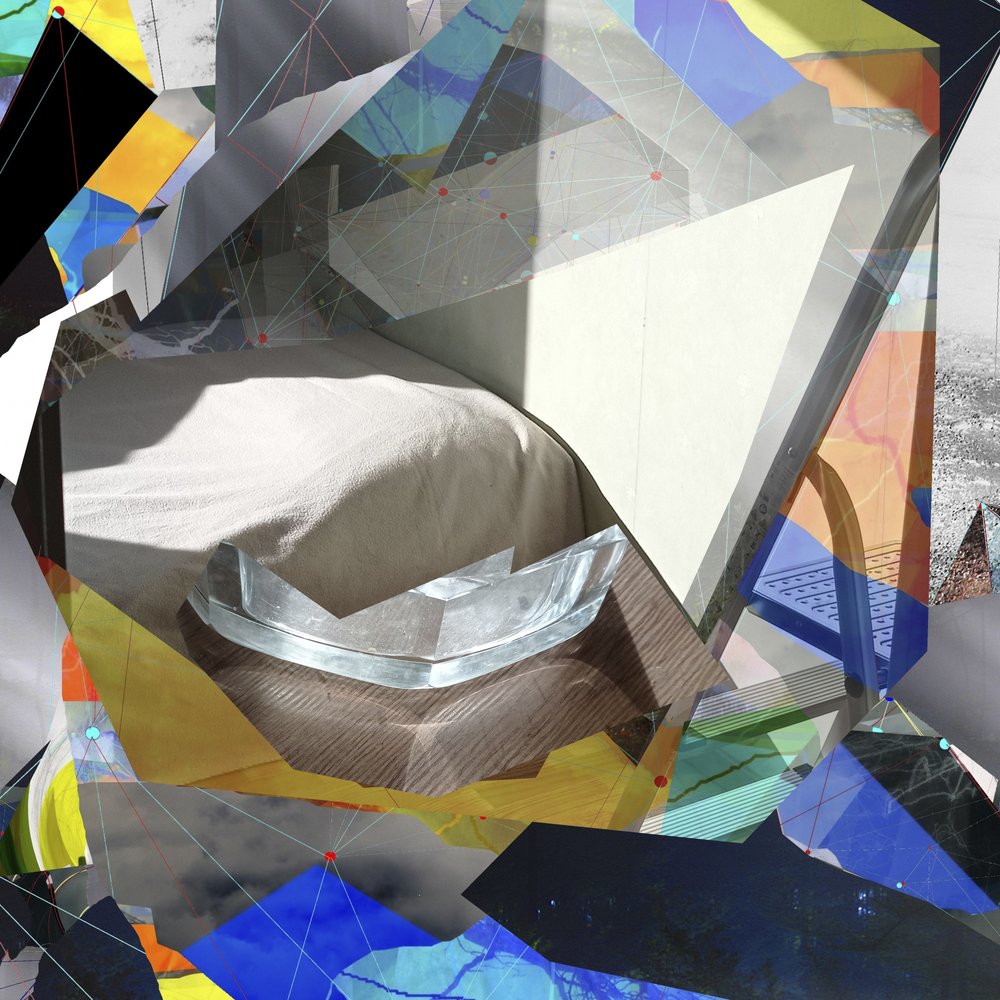 Collage geométrico moderno de Stefan Fransson