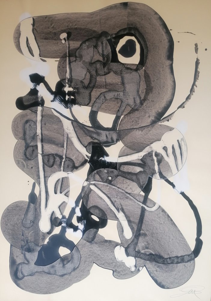 Formas abstractas a tinta de Stefano Mazzolini