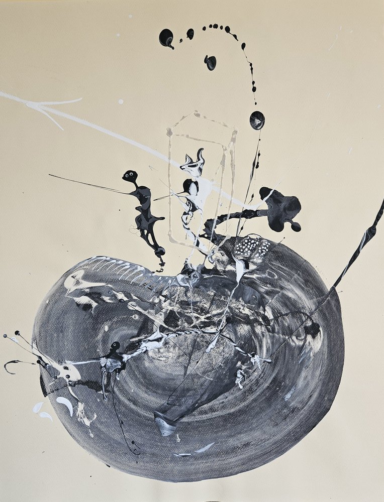 Remolino abstracto con salpicaduras de Stefano Mazzolini