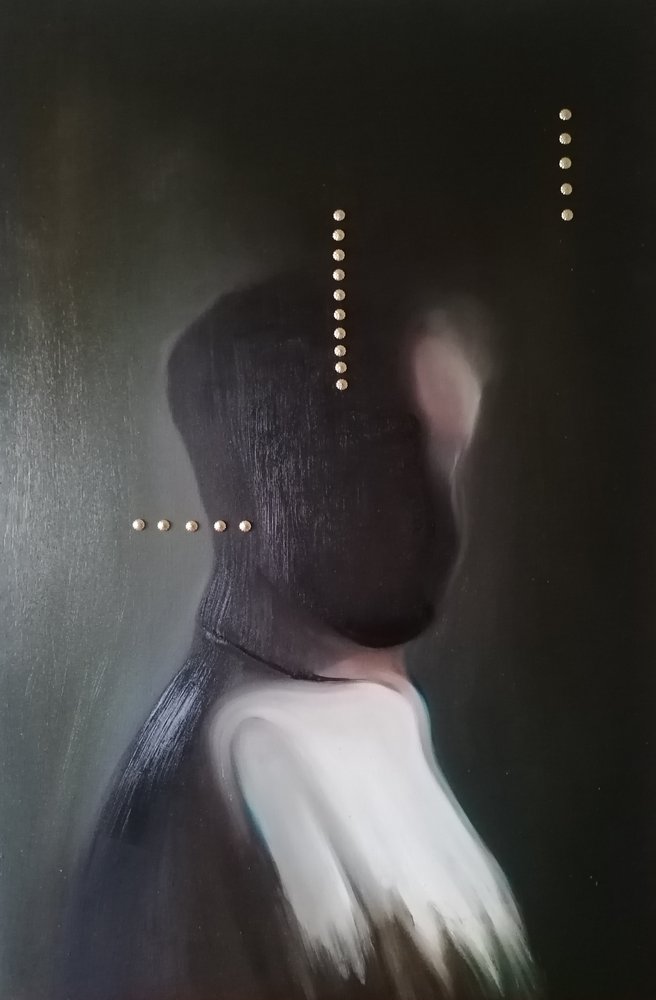 Figura abstracta oscura de Stefano Mazzolini