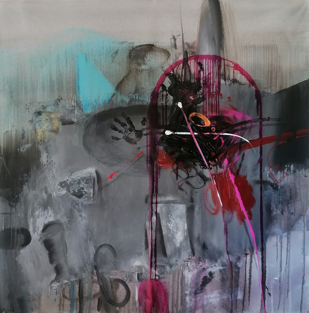 Huella de mano abstracta dinámica de Stefano Mazzolini