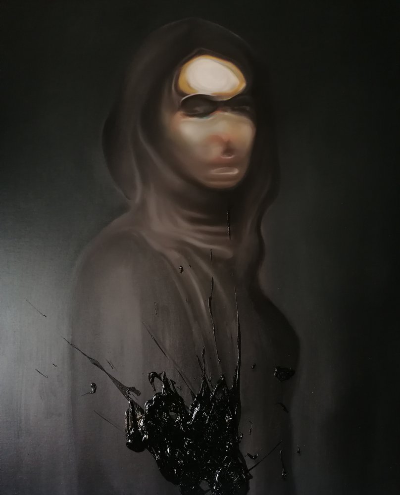 Figura encapuchada, emoción profunda de Stefano Mazzolini