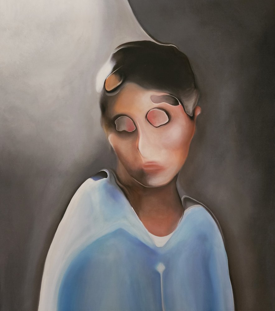 Retrato abstracto melancólico de Stefano Mazzolini