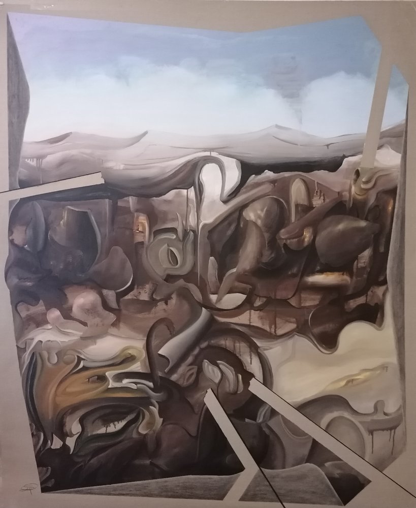 Paisaje abstracto surrealista de Stefano Mazzolini