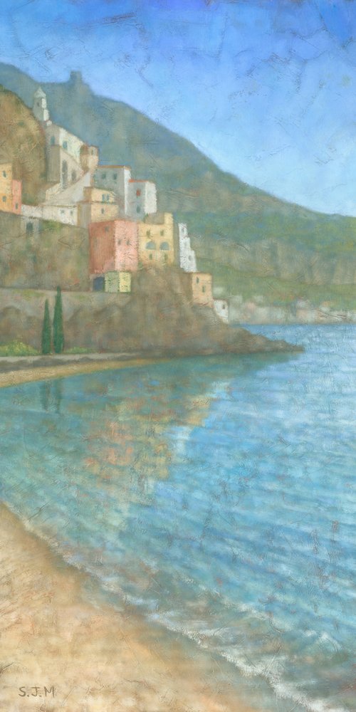 Pueblo costero del Mediterráneo de Steve Mitchell