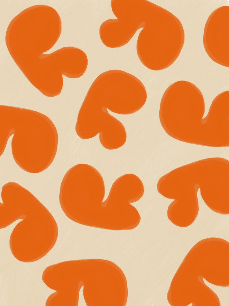 Formas abstractas de color naranja de Studio Palette