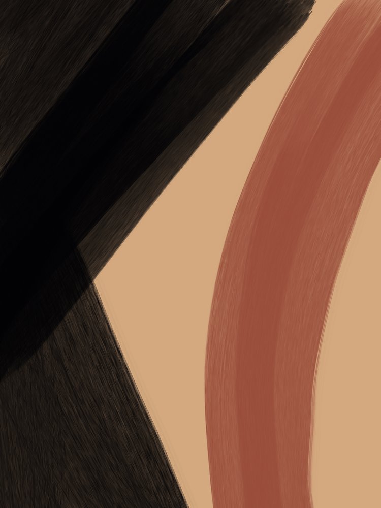 Curvas abstractas con tonos terrosos de Studio Palette