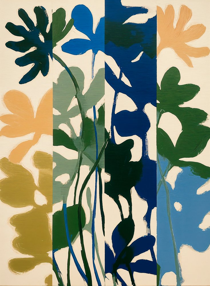 Bloques de color con motivos florales de Studio Palette