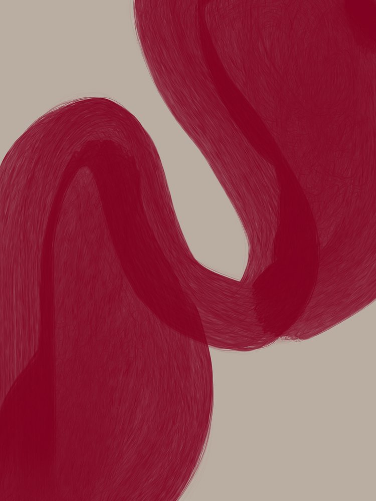 Curvas rojas sinuosas de Studio Palette