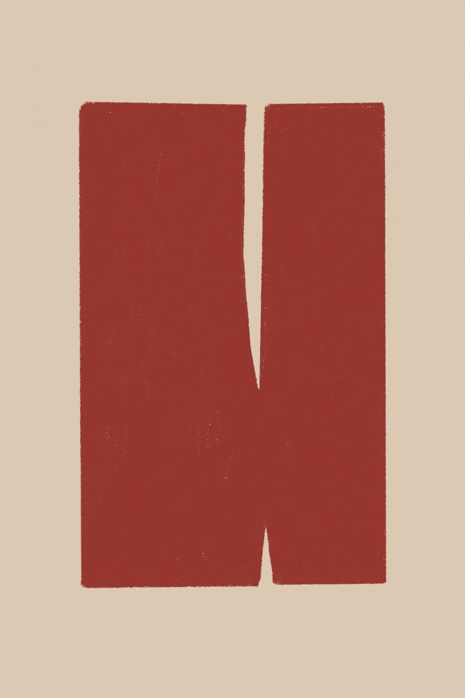 Formas rojas divididas de THE MIUUS STUDIO