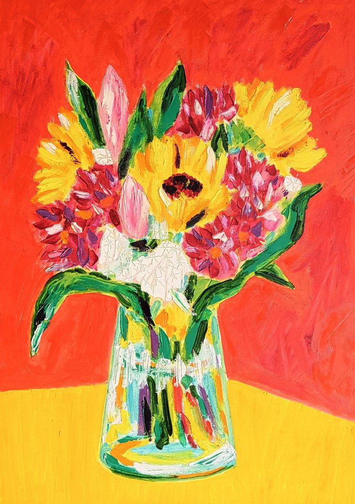Ramo de flores de colores vivos de Tamara Jare