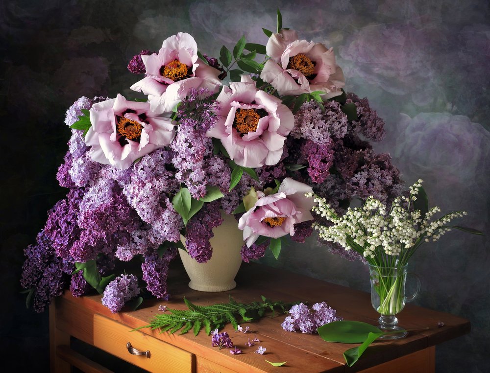 Naturaleza muerta floral primaveral de Tatyana Skorokhod