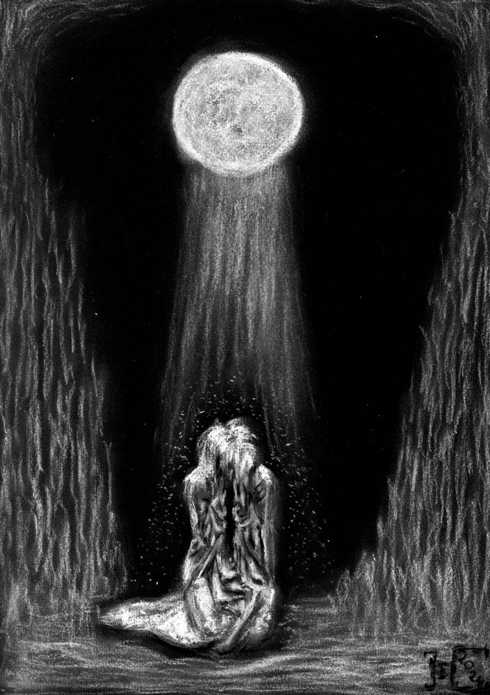 Abrazo a la luz de la luna de Tim Hoinkis
