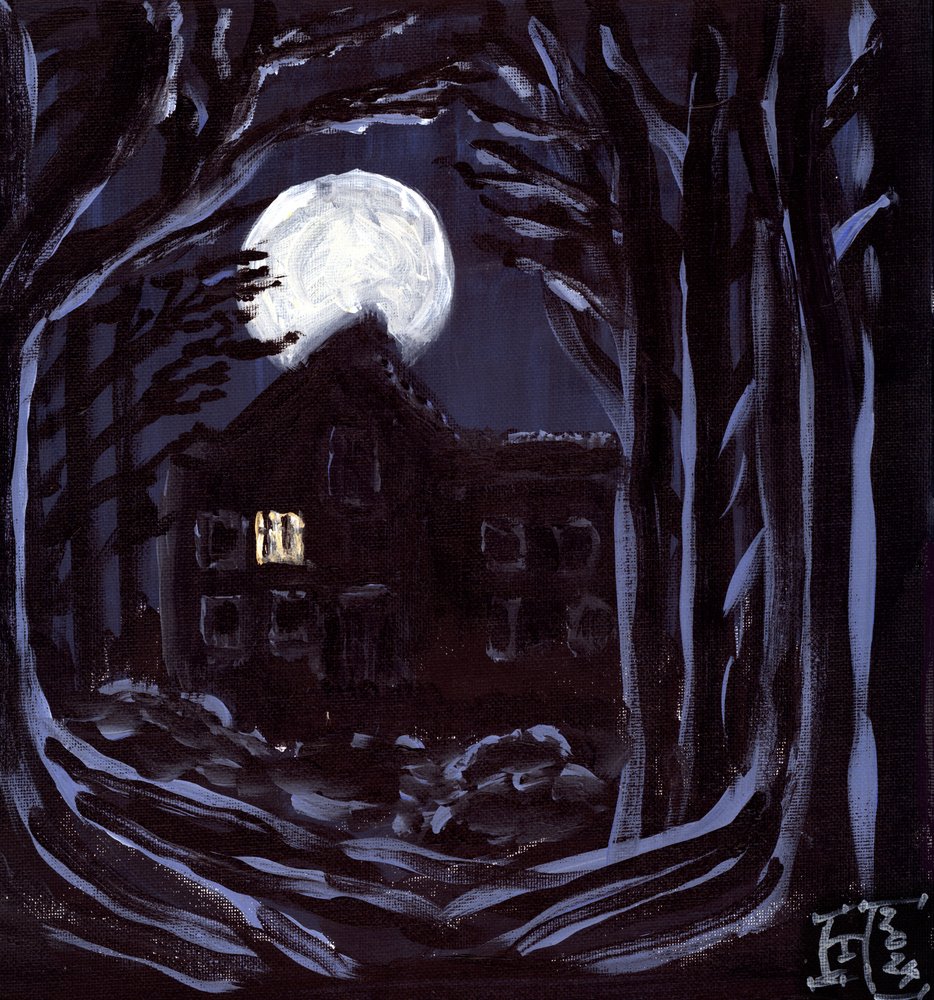 La casa encantada a la luz de la luna de Tim Hoinkis